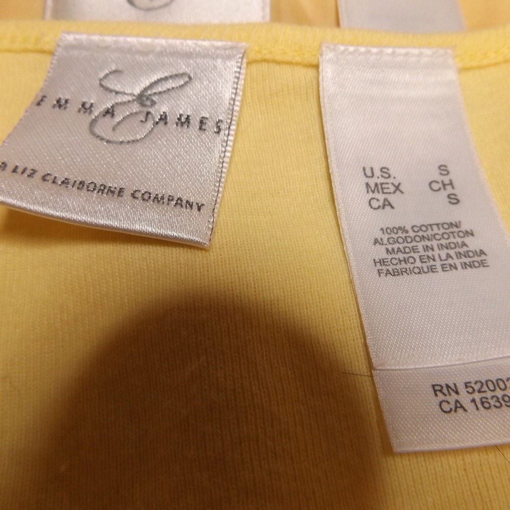Emma James Liz Claiborne Floral Blazer and Beaded Tank Top Set Yellow Peach 8 - Picture 9 of 15